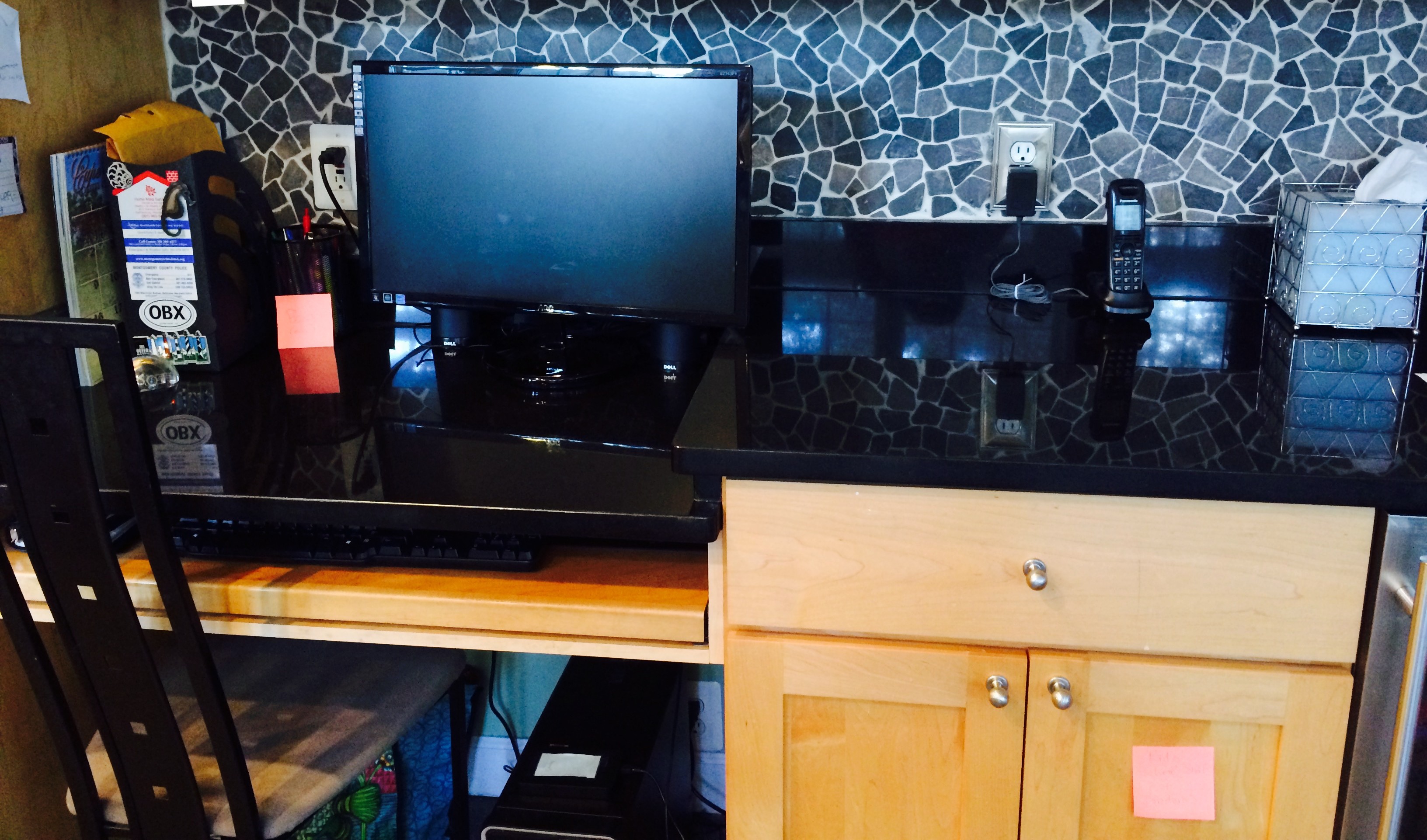 Desktop area after organization