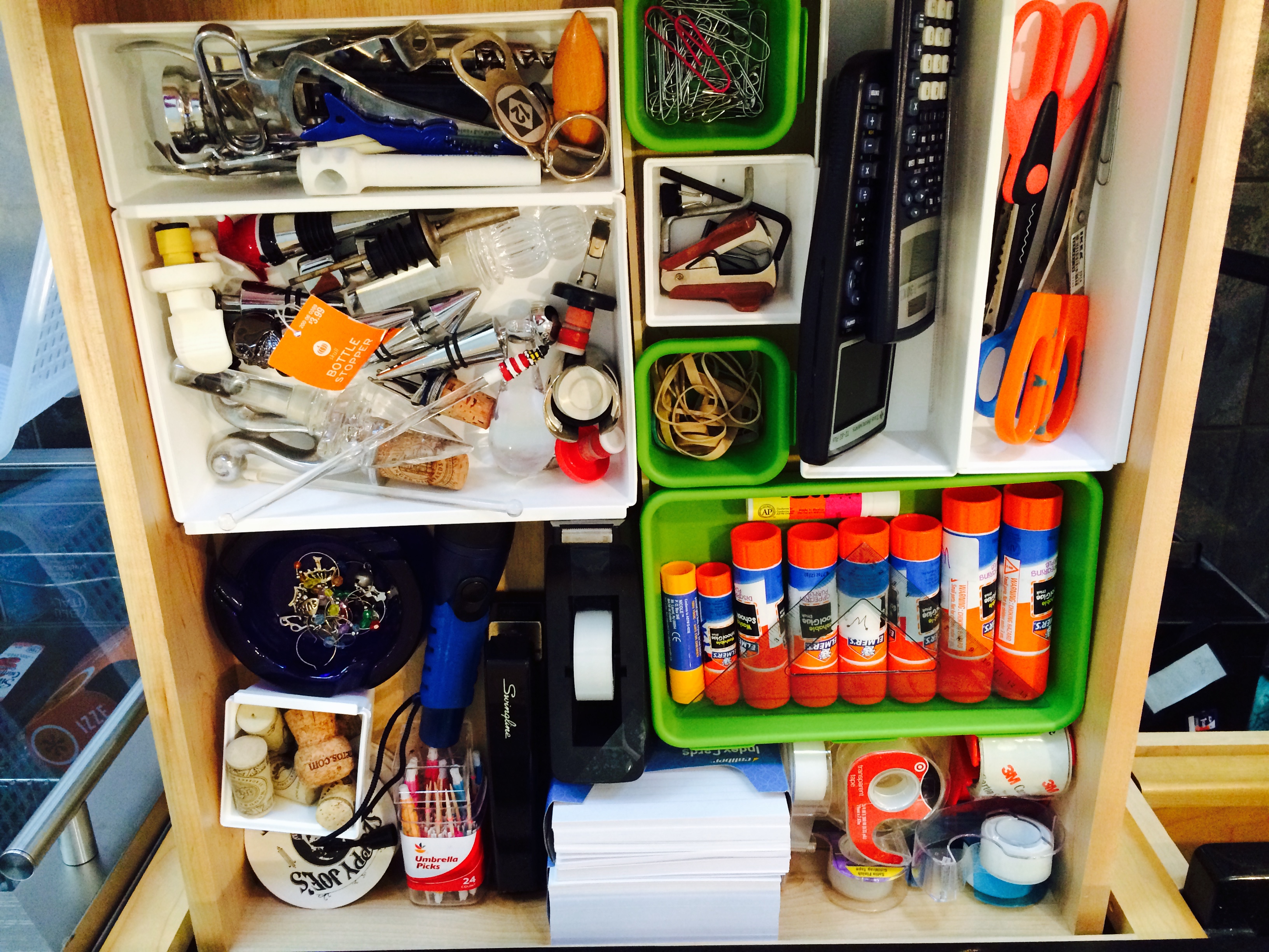 Desktop drawer after organization