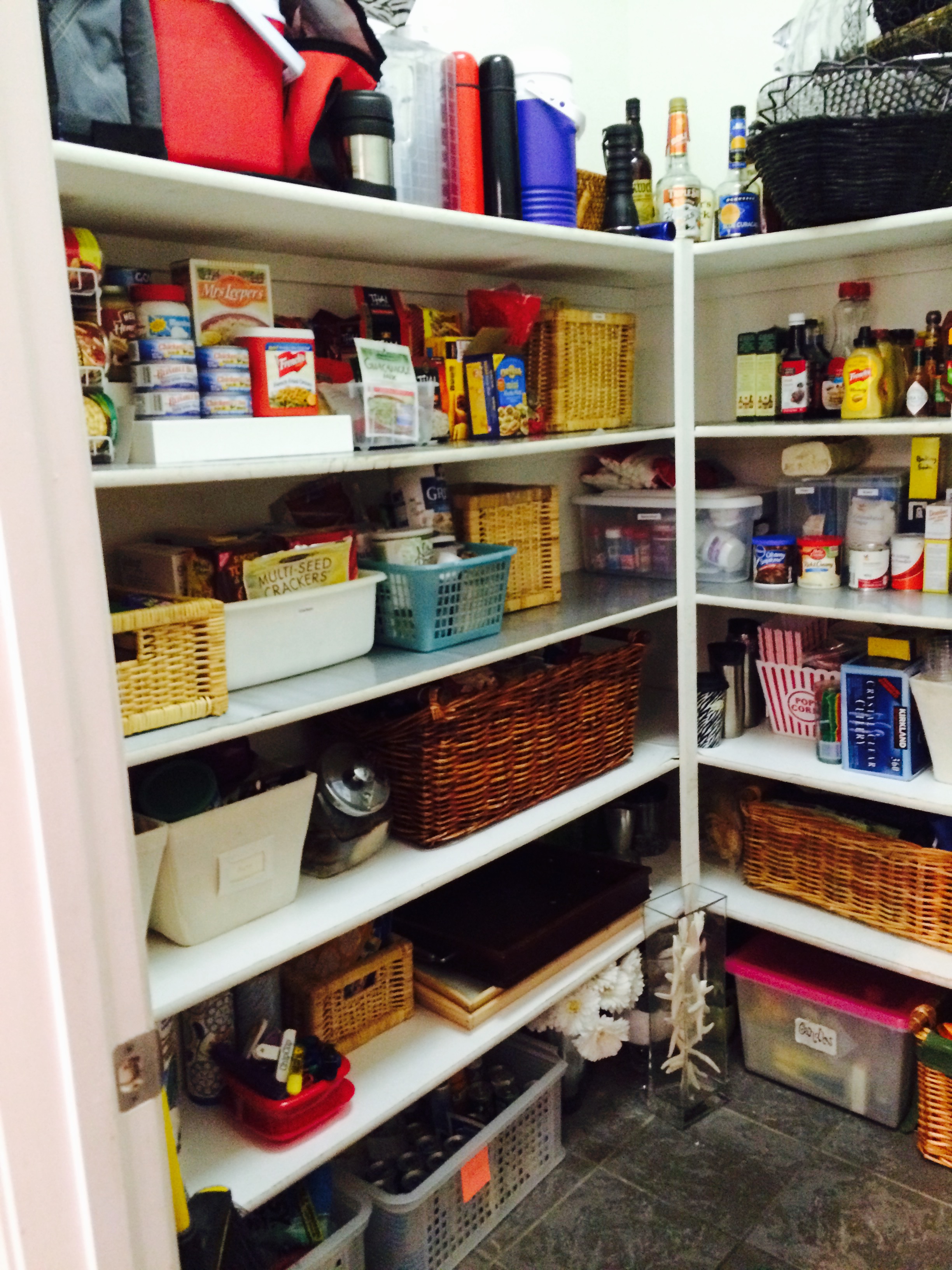Kitchen pantry after organization side two
