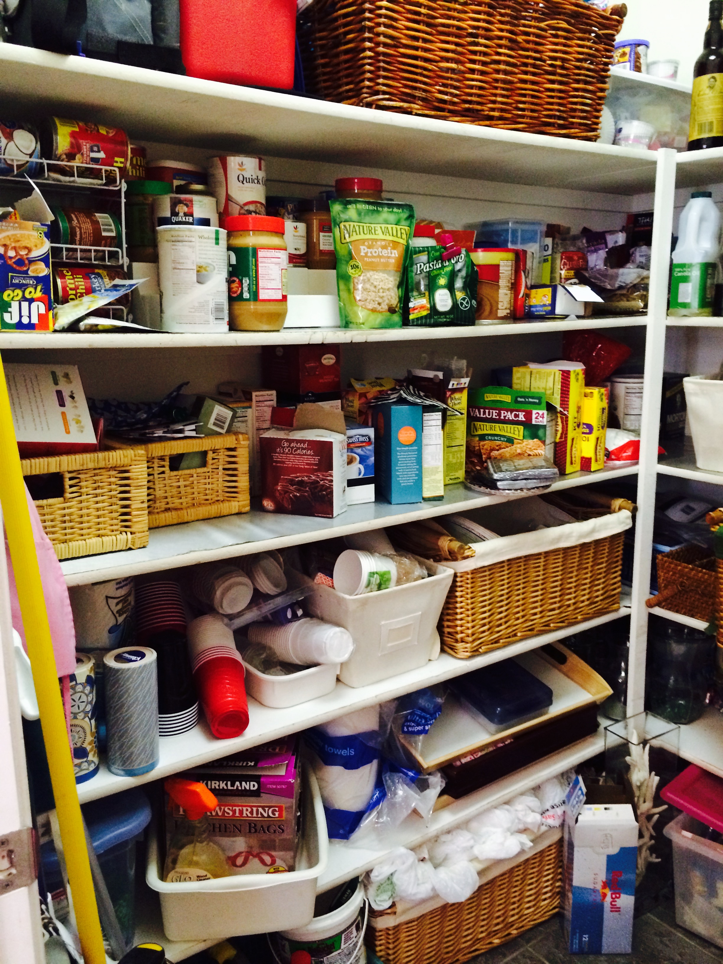 Kitchen pantry before organization side two